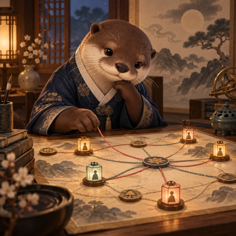 인연의 실을 살피는 수달